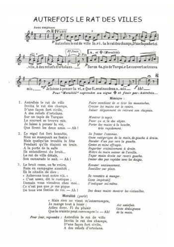 Autrefois le rat des villes